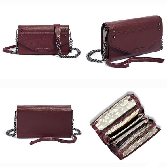 NWT|Aimee Kestenberg Delancey Oxblood Red Wallet Crossbody Bag - Picture 2 of 13